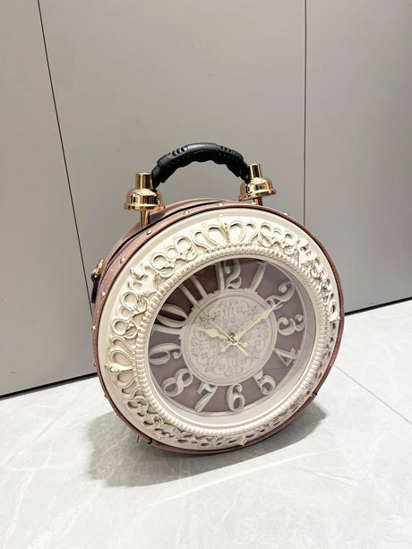 Steampunk Station Clock Handbags Shoulder Bags