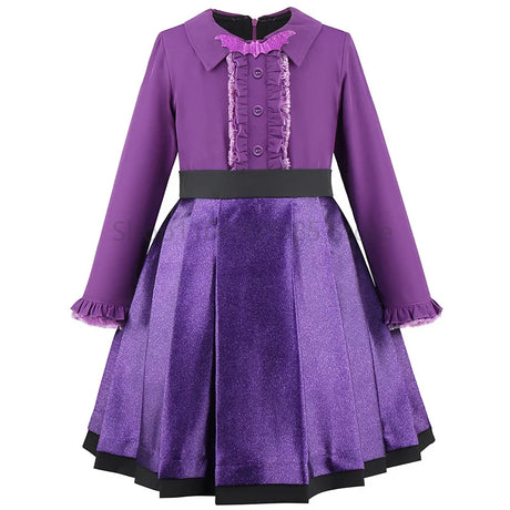 Vampirina "Vee" Hauntley Girls Purple Teen Vampire Halloween Costume Party Cosplay