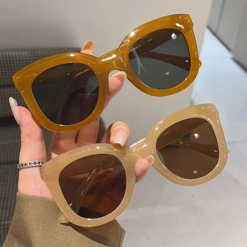 Butterscotch Oversized Sunglasses UV400