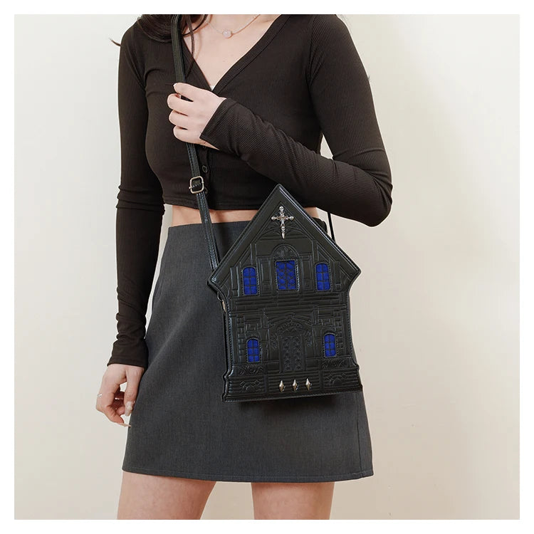 Haunted House Crossbody Bag