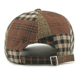 Patchwork Plaid Cabbie Beret Hat