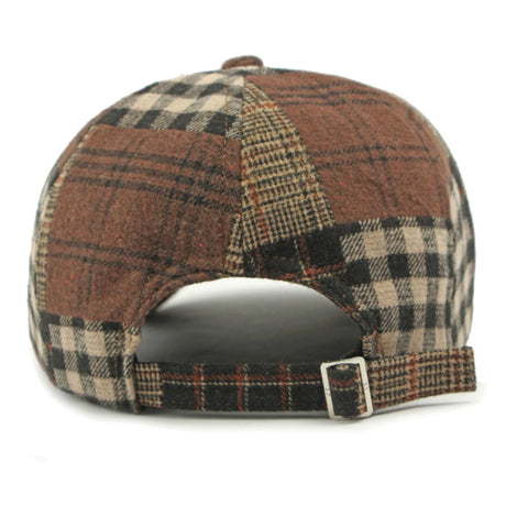 Patchwork Plaid Cabbie Beret Hat