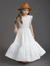 Flower Girls Lace Maxi Photo Shoot Dress