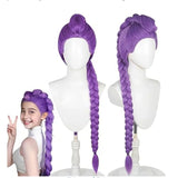 Demon Hunters Costume Wigs Kids Cosplay Rumi Mira Zoey Braid Halloween Dress Ups