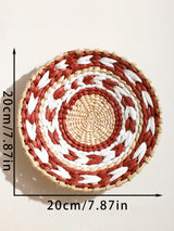 Seagrass Wall Basket Boho Home Decoration Handmade Natural Wall Art