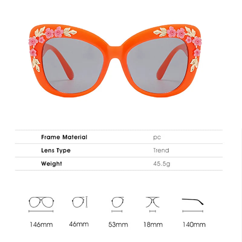 Spring Pink Flower Sunglasses