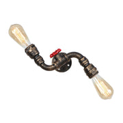 Industrial Water Pipe Wall Lights Lamp Sconce Lighting