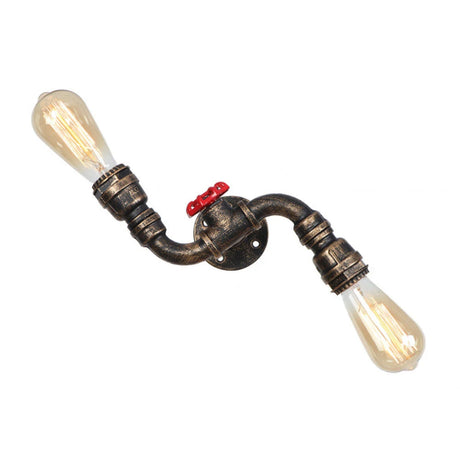 Industrial Water Pipe Wall Lights Lamp Sconce Lighting