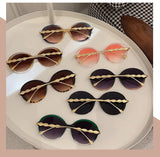 Shania's Round Sunglasses Oversized Vintage Shades