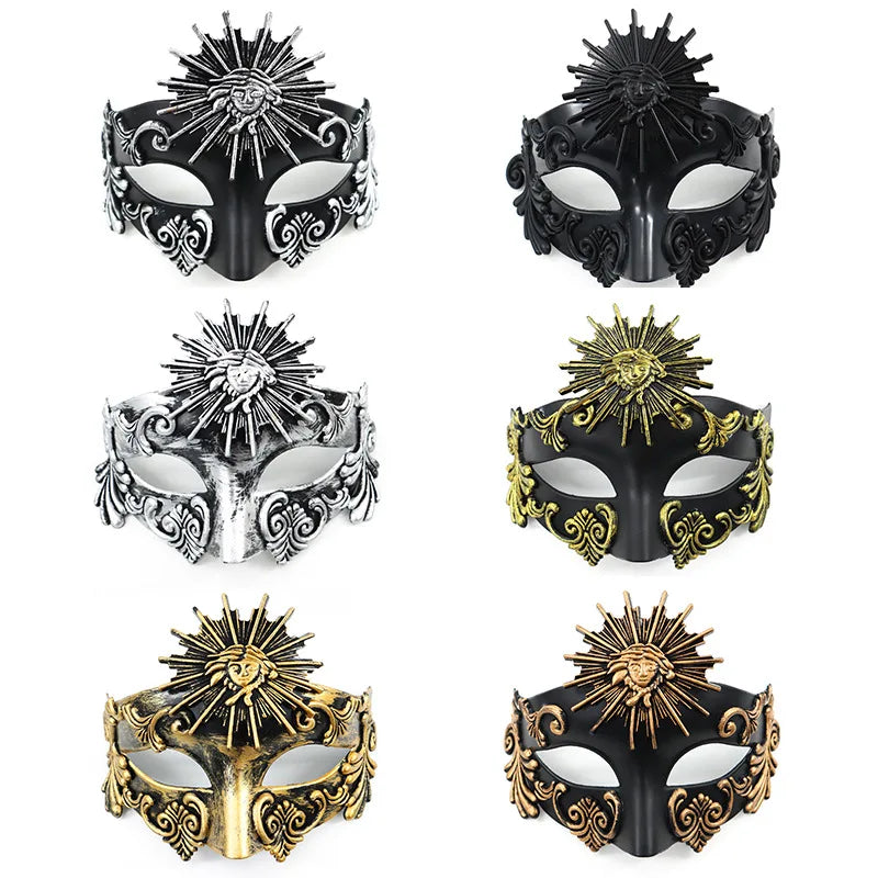 Roman Sun God Carnival Mask