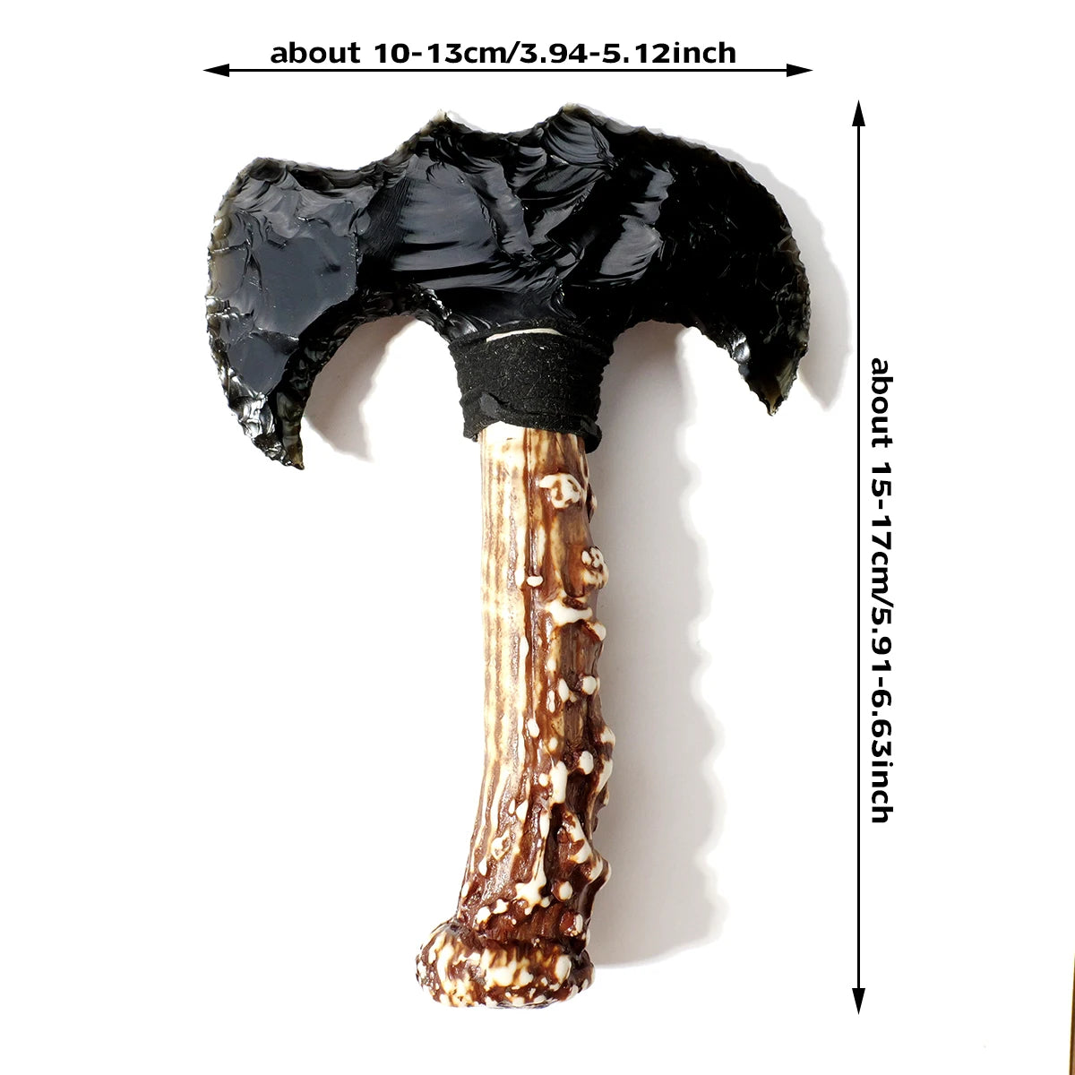 1PC Crystal Opal Axe Natural Stone Model Obsidian Hatchet Decor