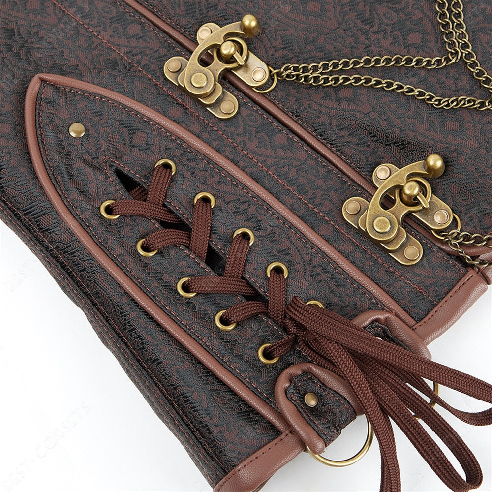Octavia's Steampunk Underbust Steel Boned Corset