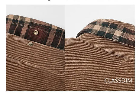 Woodsman Plaid Shirts Lightweight Fleece Jackets