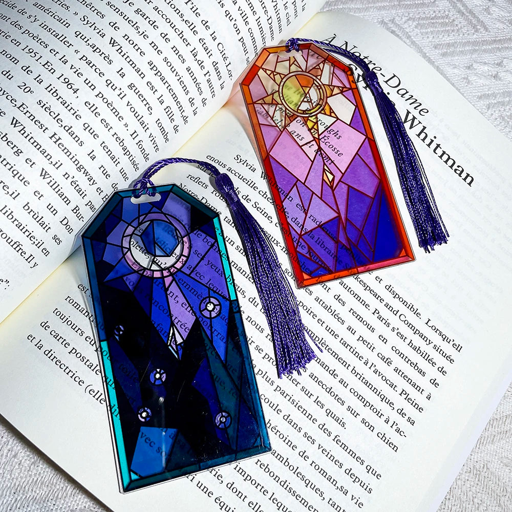 Two Sun and Moon Bookmarks for the Book Lovers