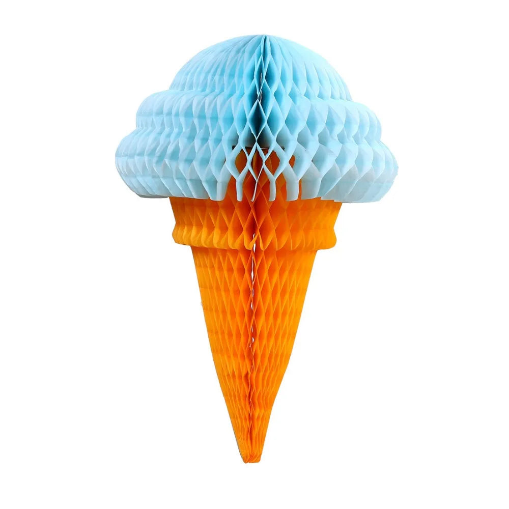 Ice Cream Honeycomb Paper Decorations