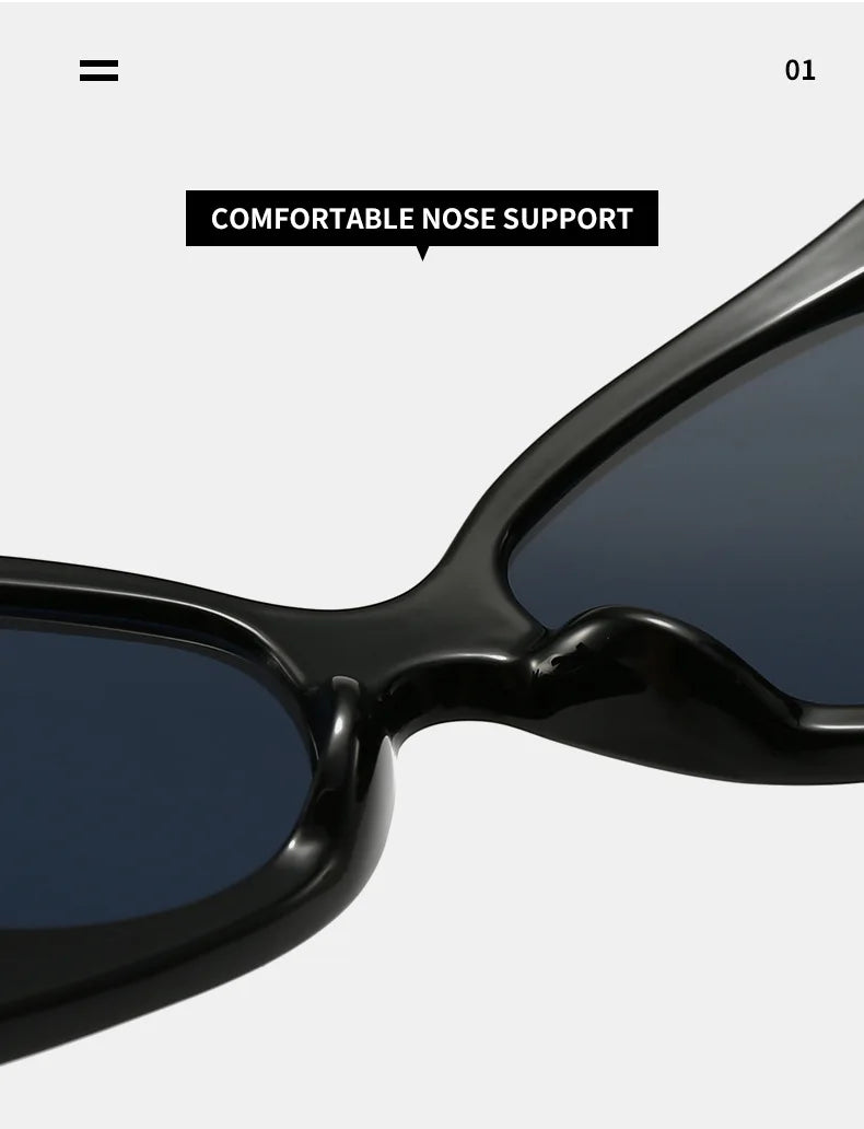 Retro Fabulous Oversized Cat Eye Sunglasses UV400