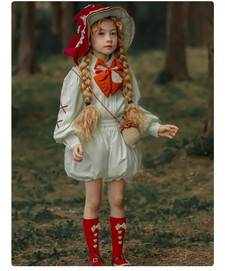 Handmade Little Red Mushroom Costume Set