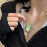Elven Amulet Butterfly Choker Necklace