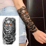 Large Peony Temporary Tattoos