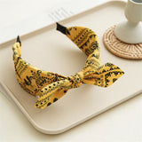 Paisley Bandana Top Knot Bow Headbands