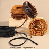 Flat Genuine Leather Cord Rope 3/5mm