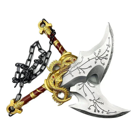 God of War Game Rubber Cosplay Props Guardian Shield Axes Blades Katana Sword