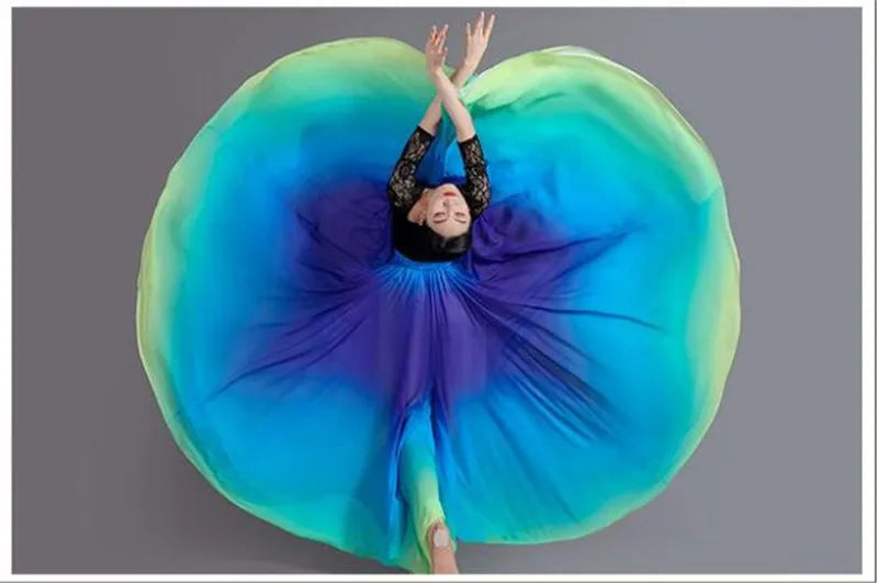 Dance Skirts 720 Degree Dancing Performance Costume