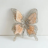 Sparkling Christmas Butterfly Pendant Glitter with Clip Xmas Tree Decoration