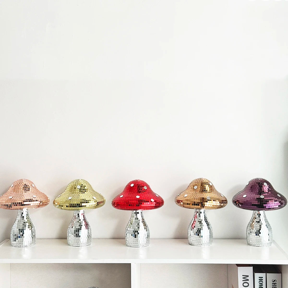 Disco Mushroom Mirror Ball Ornament Home Decor