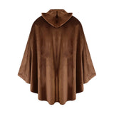 Short Medieval Velvet Capelet Hooded Cloak Renaissance Cape