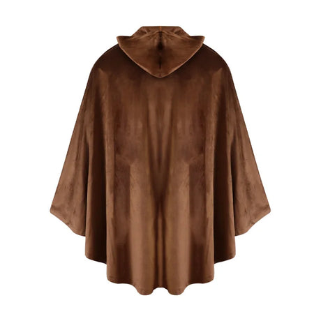 Short Medieval Velvet Capelet Hooded Cloak Renaissance Cape