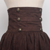 Renaissance Skirt Steampunk Victorian Empire High Waist