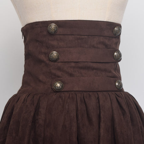 Renaissance Skirt Steampunk Victorian Empire High Waist