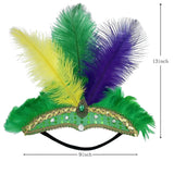Carnival Feather Headband Mardi Gras Costume