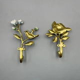 Enamel Flower Decorative Wall Hooks