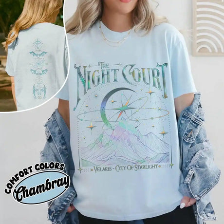 Velaris The Night Court Acotar 2 Sided T-Shirt Court Of Dreams Book Lovers Tee