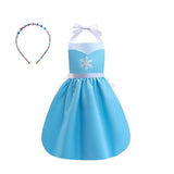 Mother Daughter Matching Clothing Apron Dresses Women Girls Halloween Cosplay Children Princess Coveralls