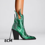 Flamin' Awesome Rhinestone Ankle Boots