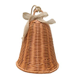 Rattan Bell Hanging Ornament Woven Pendant Christmas Decoration