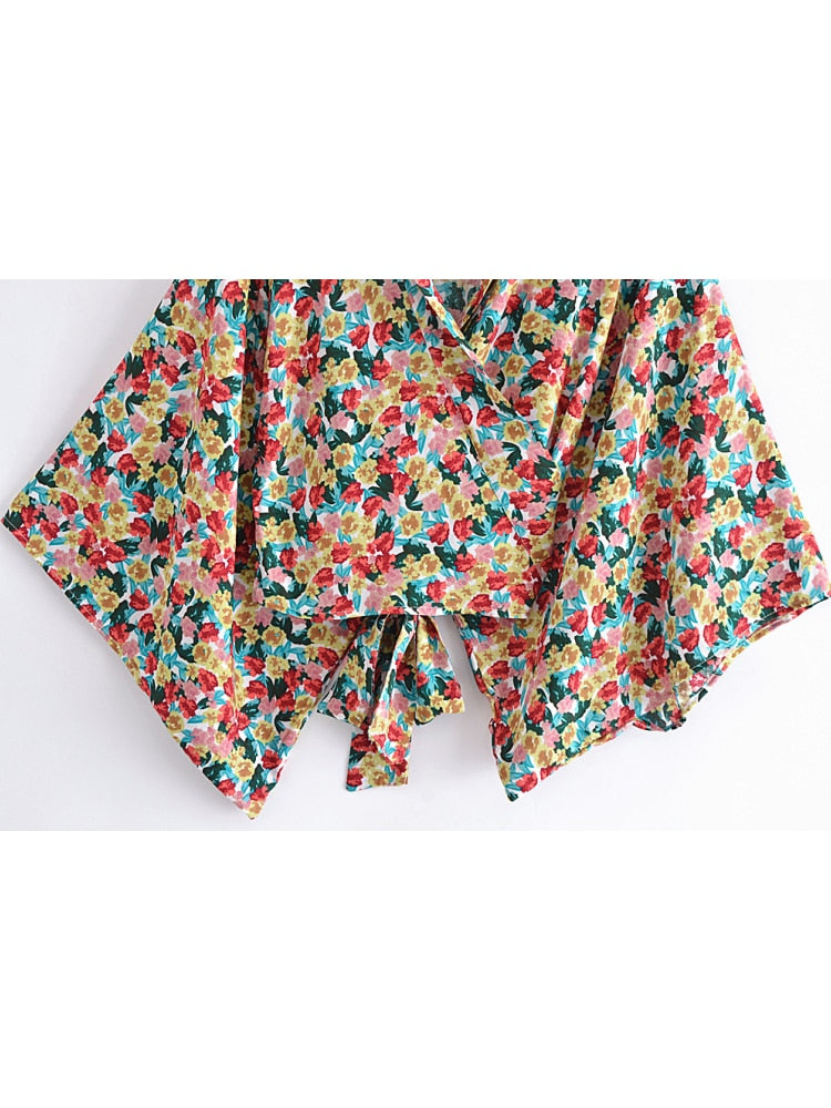 Ida's Floral Kimono Wrap Top