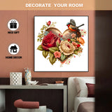 Rose Heart Wooden Jigsaw Puzzle Irregular Animal Shaped Pieces