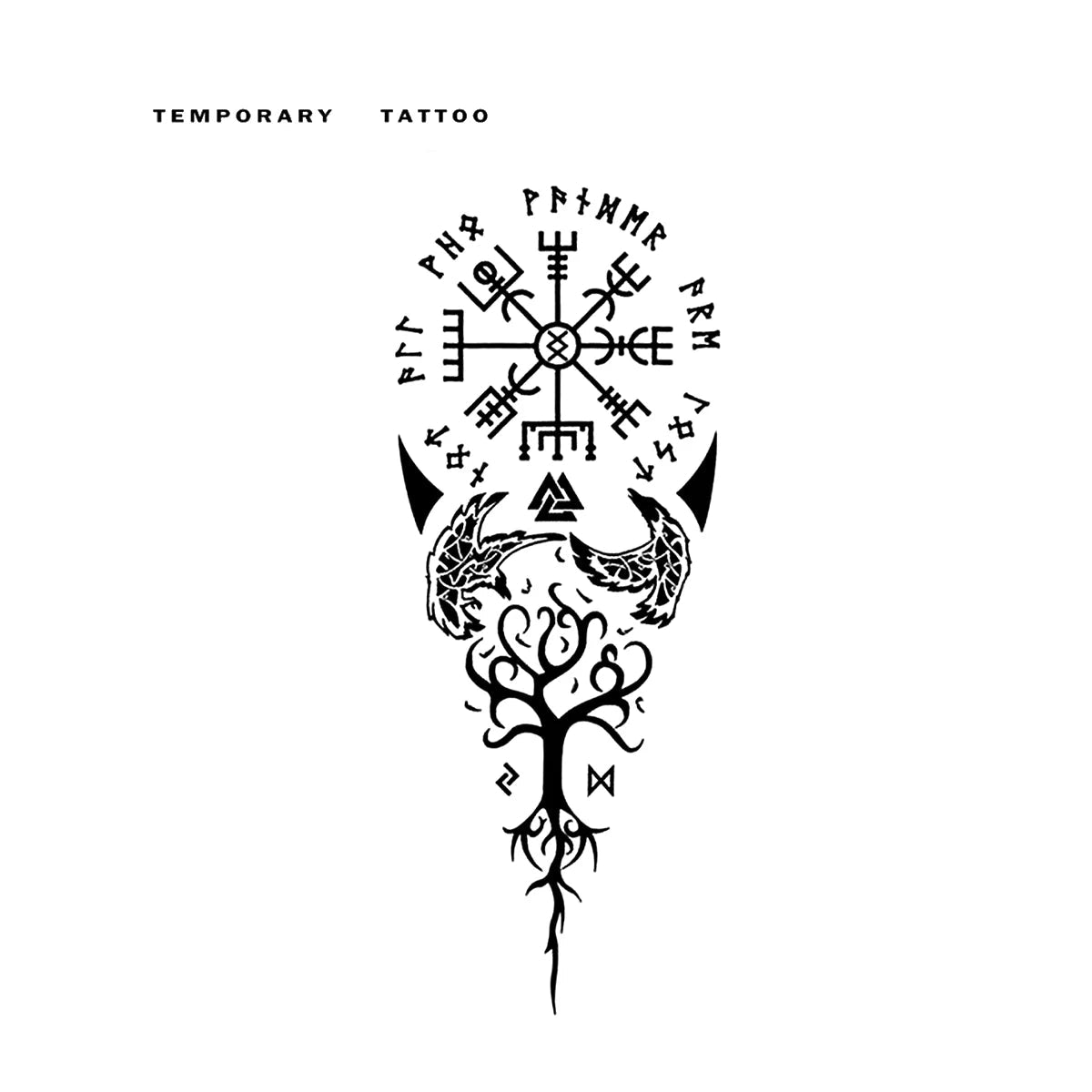 Ancient Symbols Temporary Tattoo