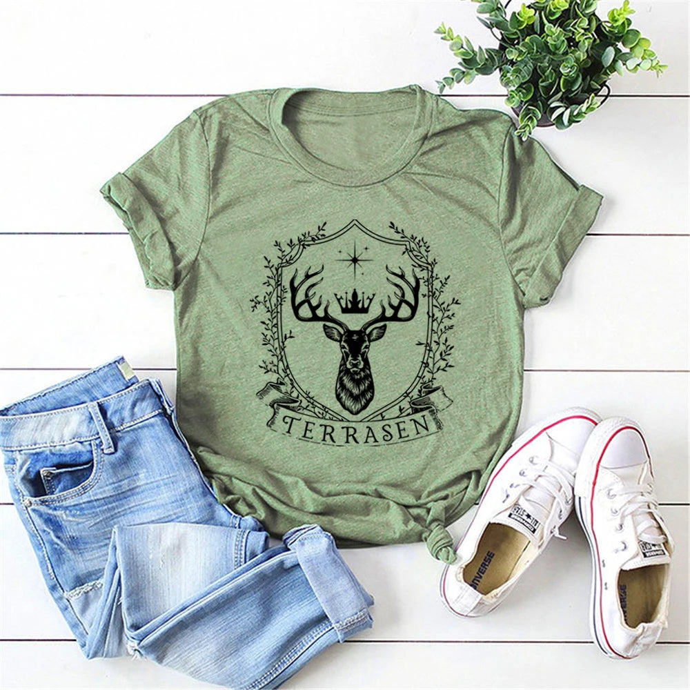 Terrasen T-Shirt Throne of Glass for the Book Lovers