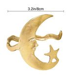Golden Moon Star Arm Cuff Bracelet Bangle