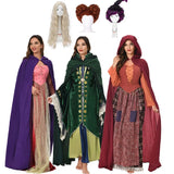 Hocus Pocus Movie Sanderson Sisters Witch Costumes Cosplay Outfits Halloween