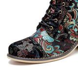 Mai's Embroidered Casual Short Boots Shoes