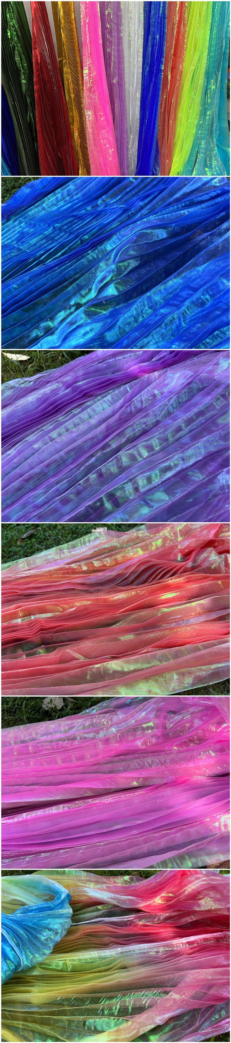Transparent Iridescent Stage Performance Egyptian 300 Degree Wings Belly Dance Isis Wings