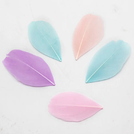 Fifty 4-8cm Floating Head Goose Feathers DIY Crafts and Jewellery Making