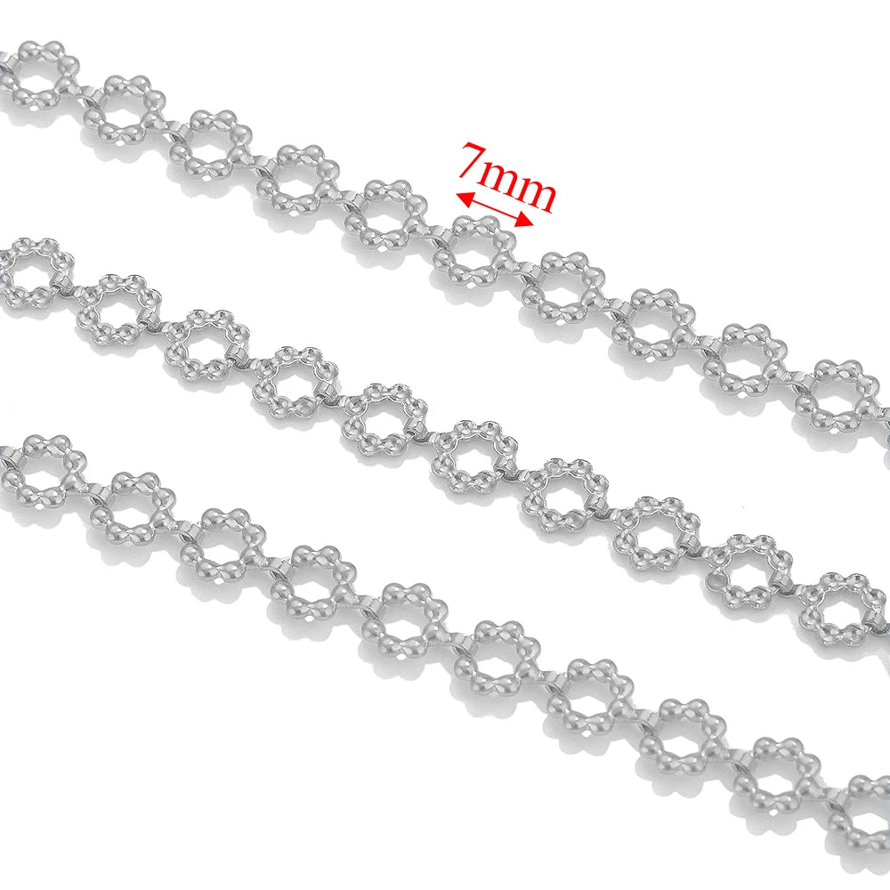 1meter PVD Gold Plated Stainless Steel Thick Large Heavy Chains Necklace Bracelet DIY Jewellery Making Finding