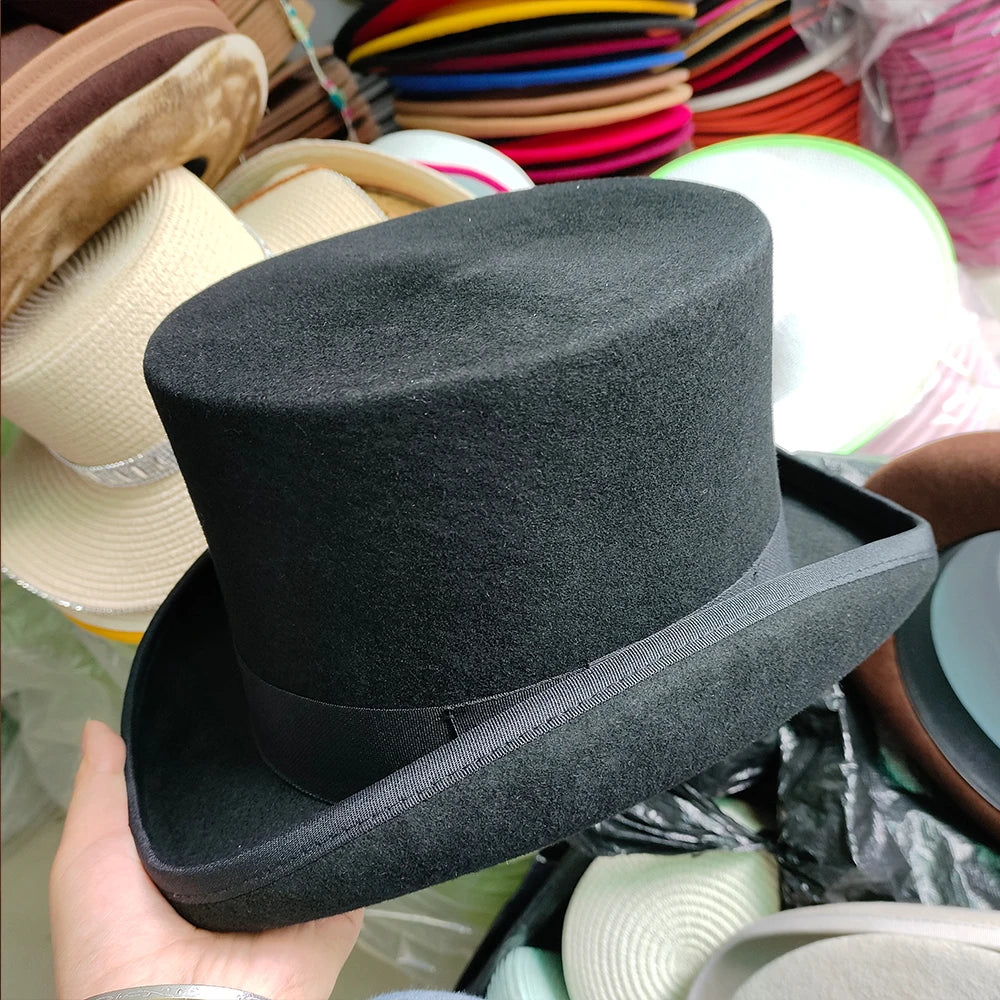100% Fun 100% Wool Top Hats Green Red Brown Grey Navy Pink Red White Black